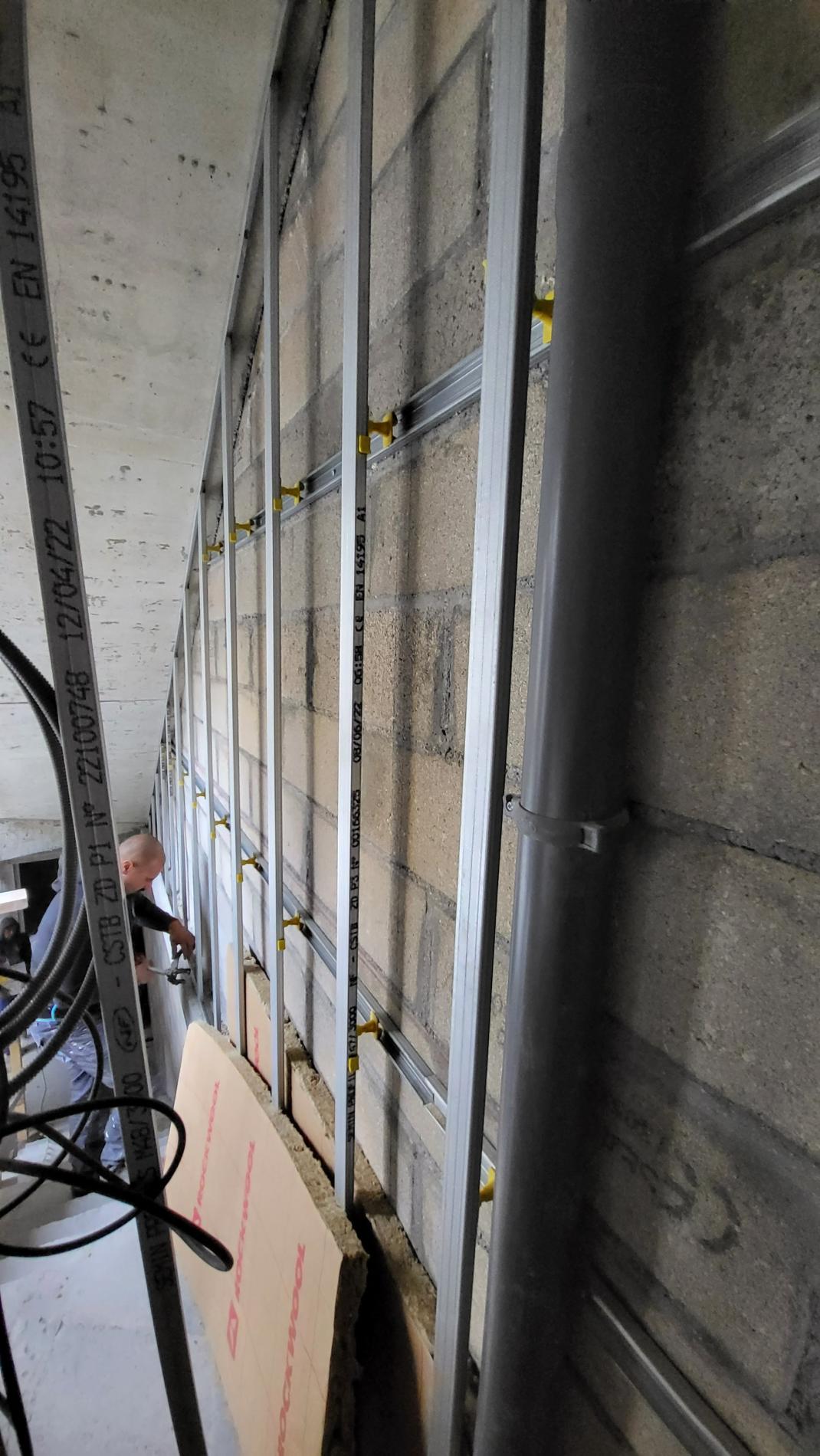 Maçonnerie interieure , Isolation , Chauffage